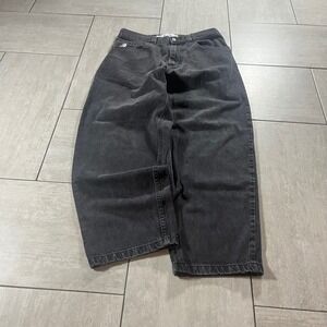 Polar Skate Co Big Boy Jeans Washed Black Baggy Skate Pants Mens Size M